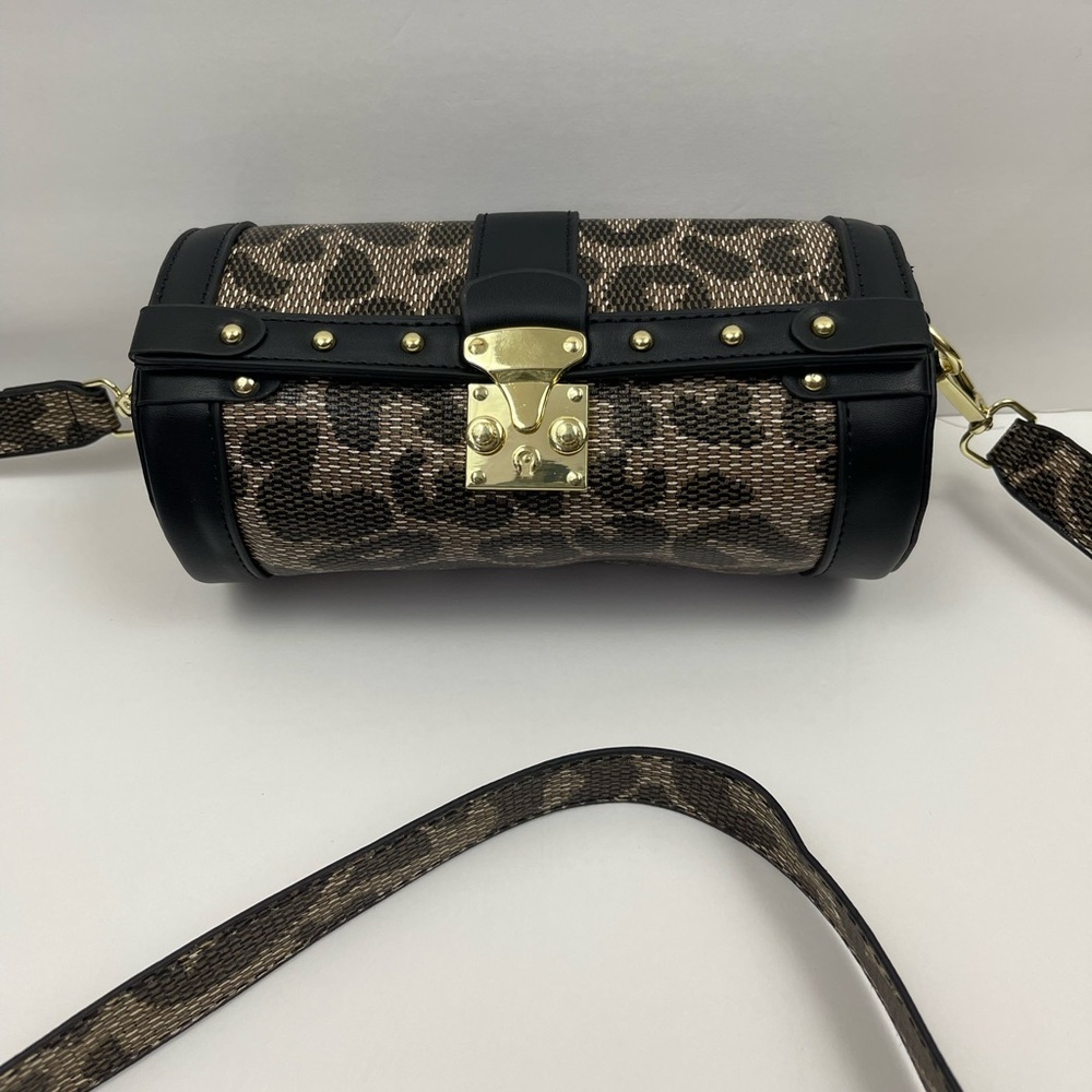 Leopard Print Messenger Bag